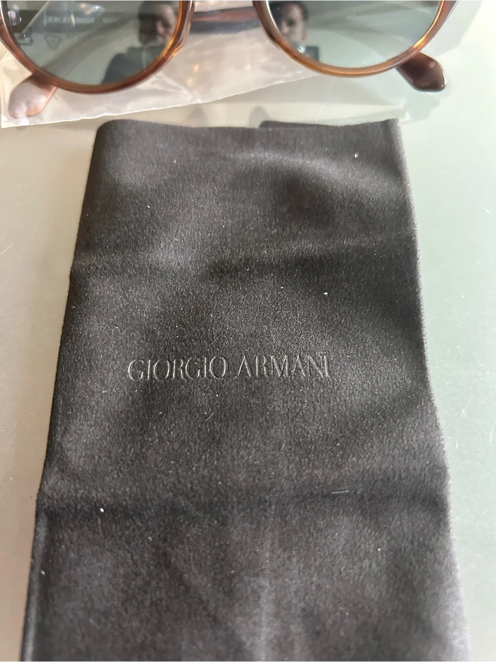 Giorgio Armani tag printed